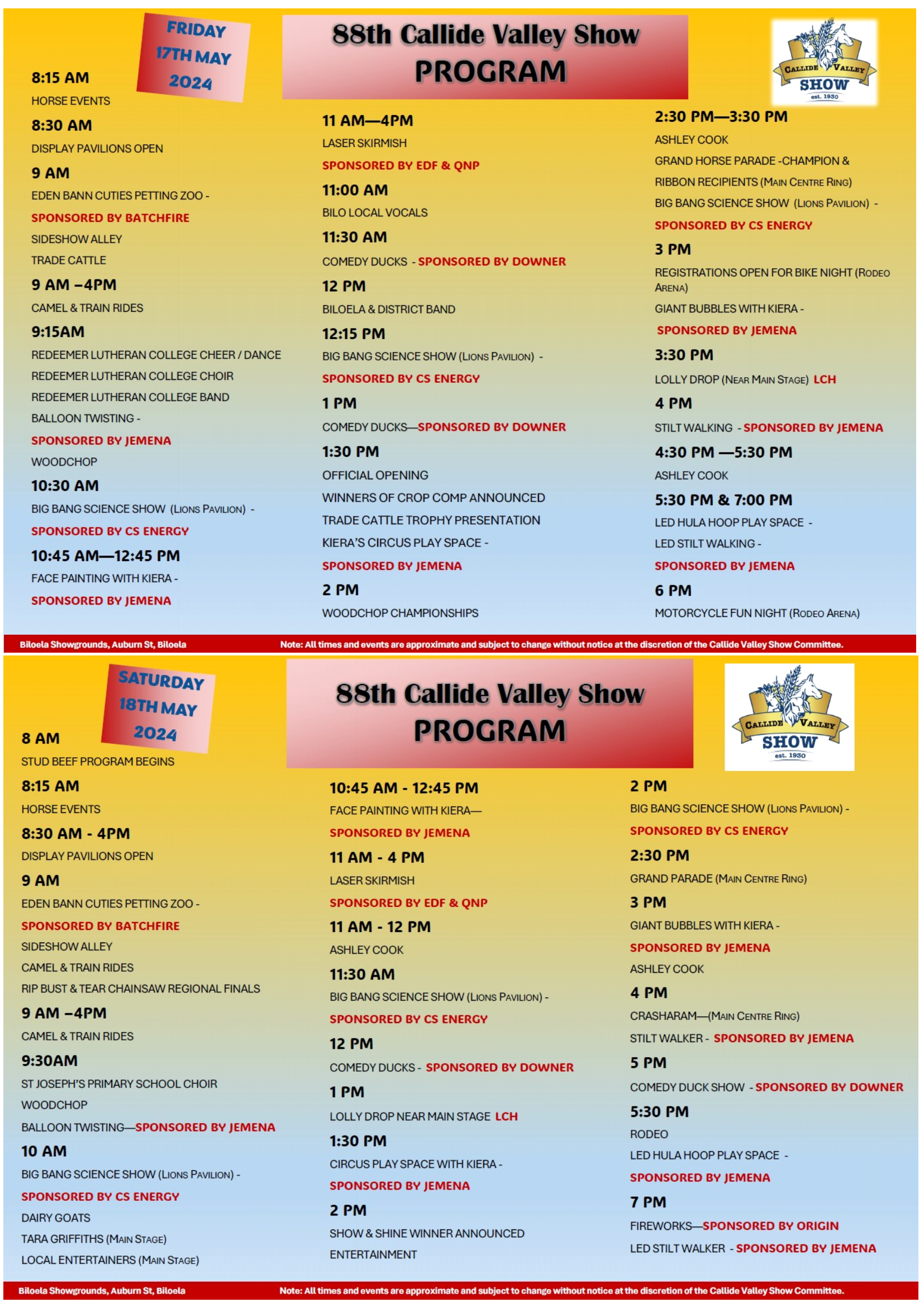 Cv show program 2024