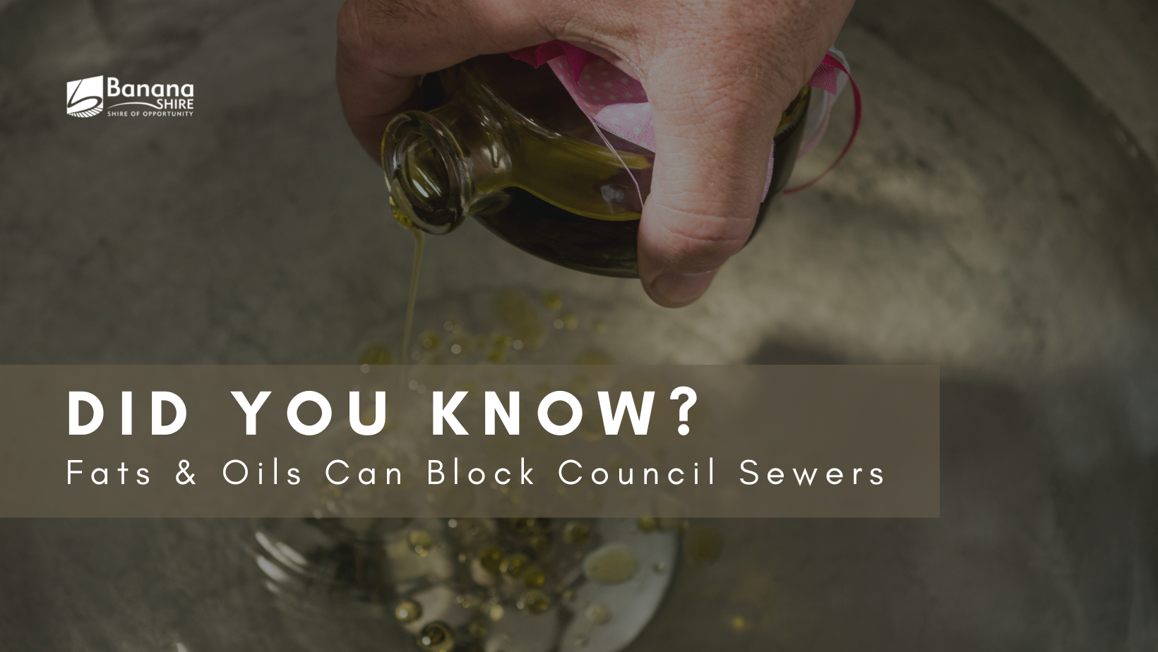 fats and oils blocks sewerage