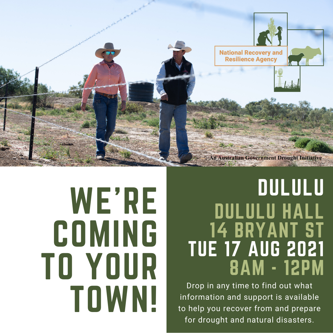 Dululu NRRA community outreach event  17 august 2021