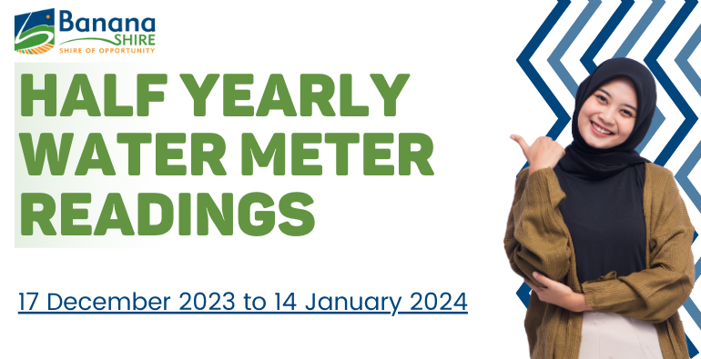 Half yearly water meter readings banner Dec 2023