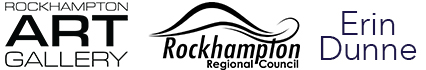 Logos - Rockhampton Art Gallery, Rockhampton Regional Council, Erin Dunne