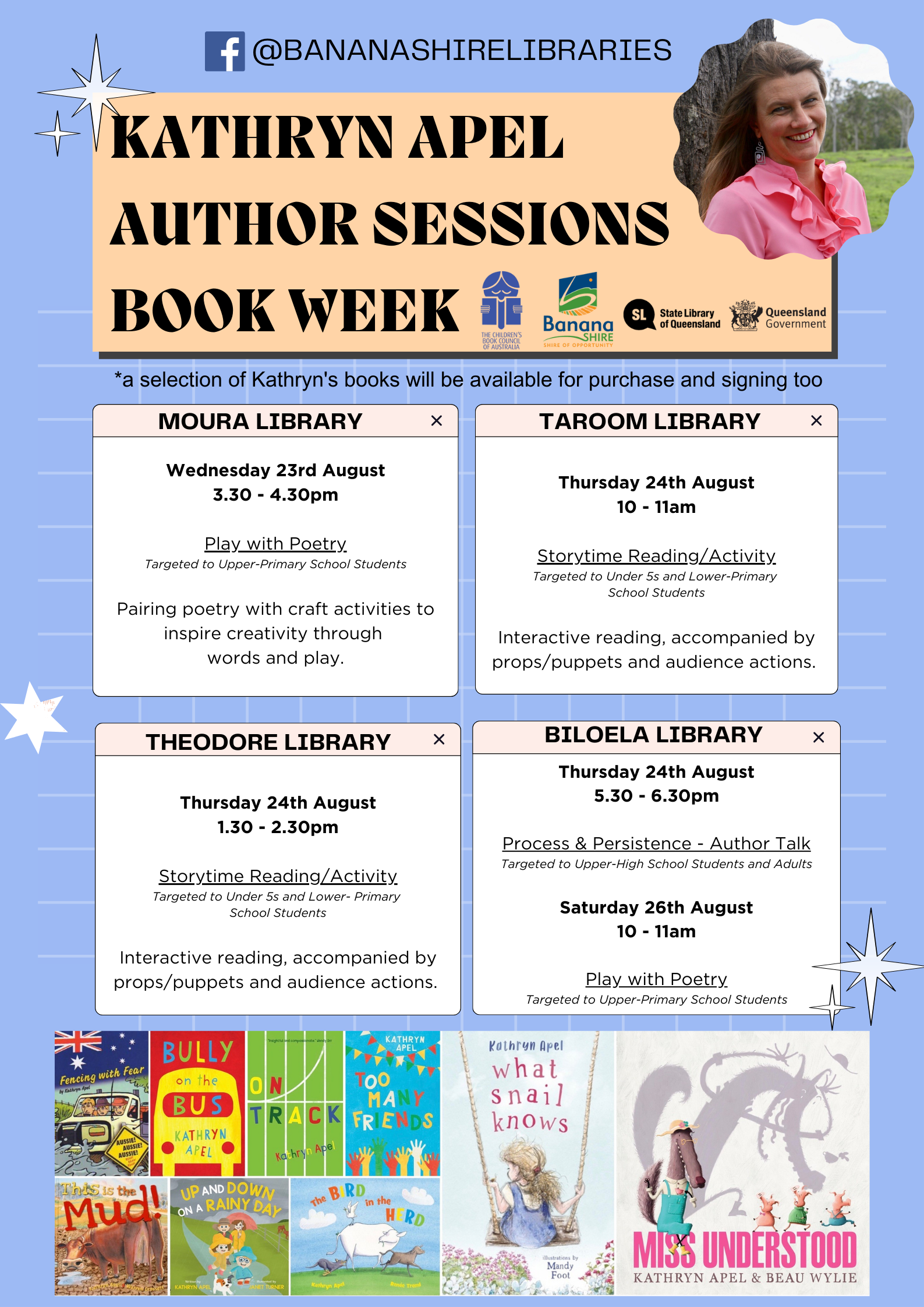 Kathryn Apel Author Sessions Book Week 2023
