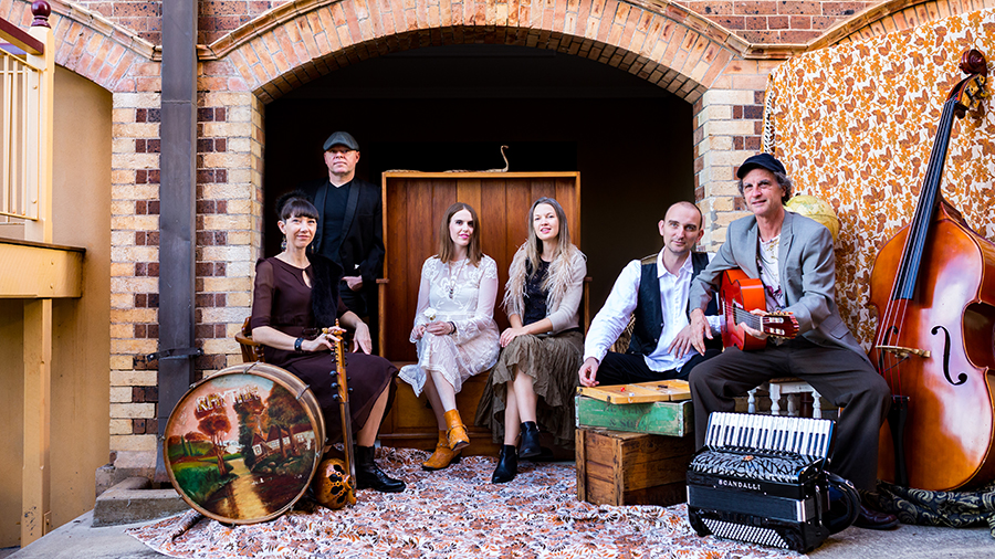 MZAZA With Instruments. Photo by Maria Eliza Day.