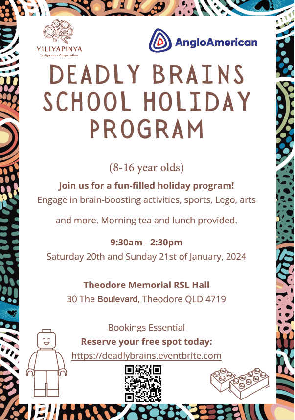 Angle American - Deadly Brains School Holiday Program 20 &amp; 21012024