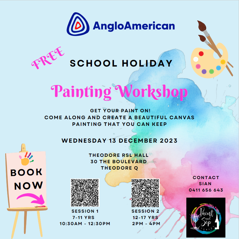 Anglo American - Free School Holiday Painting Workshop 131223