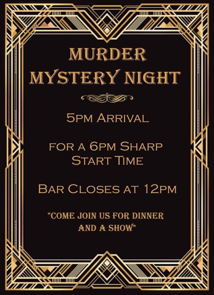 Murder mystery flyer 2