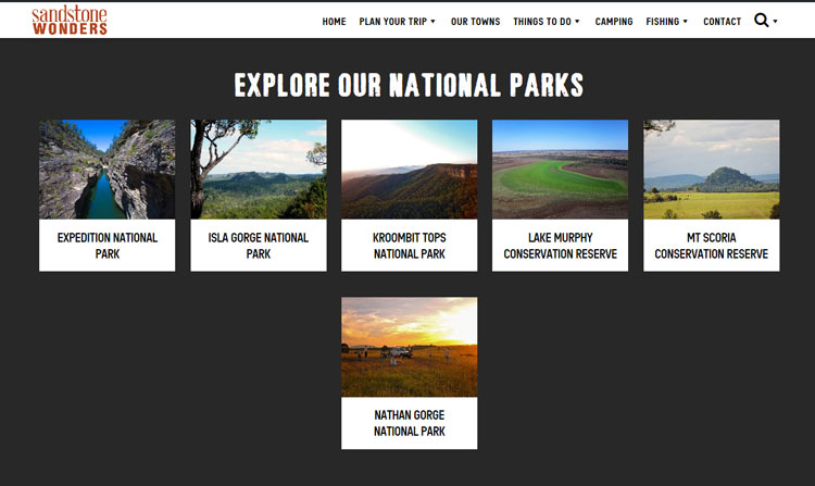 National parks screenshot