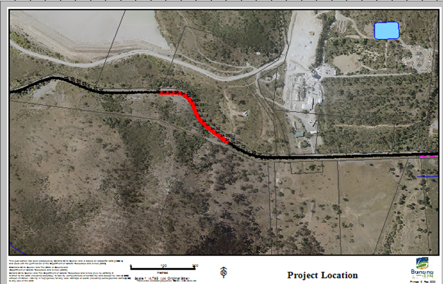 Map of key work areas