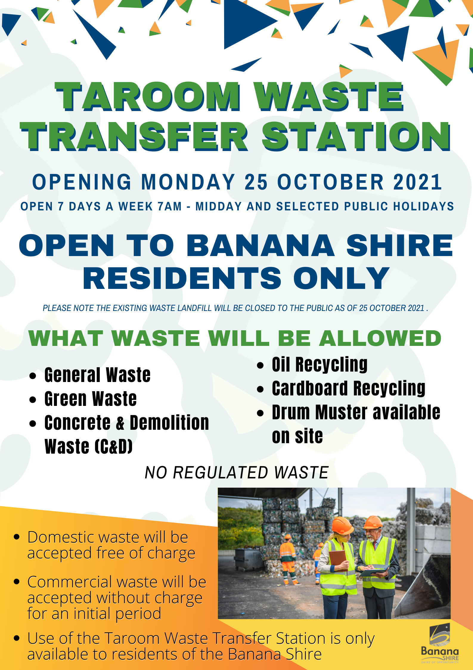 Taroom new waste facility poster 