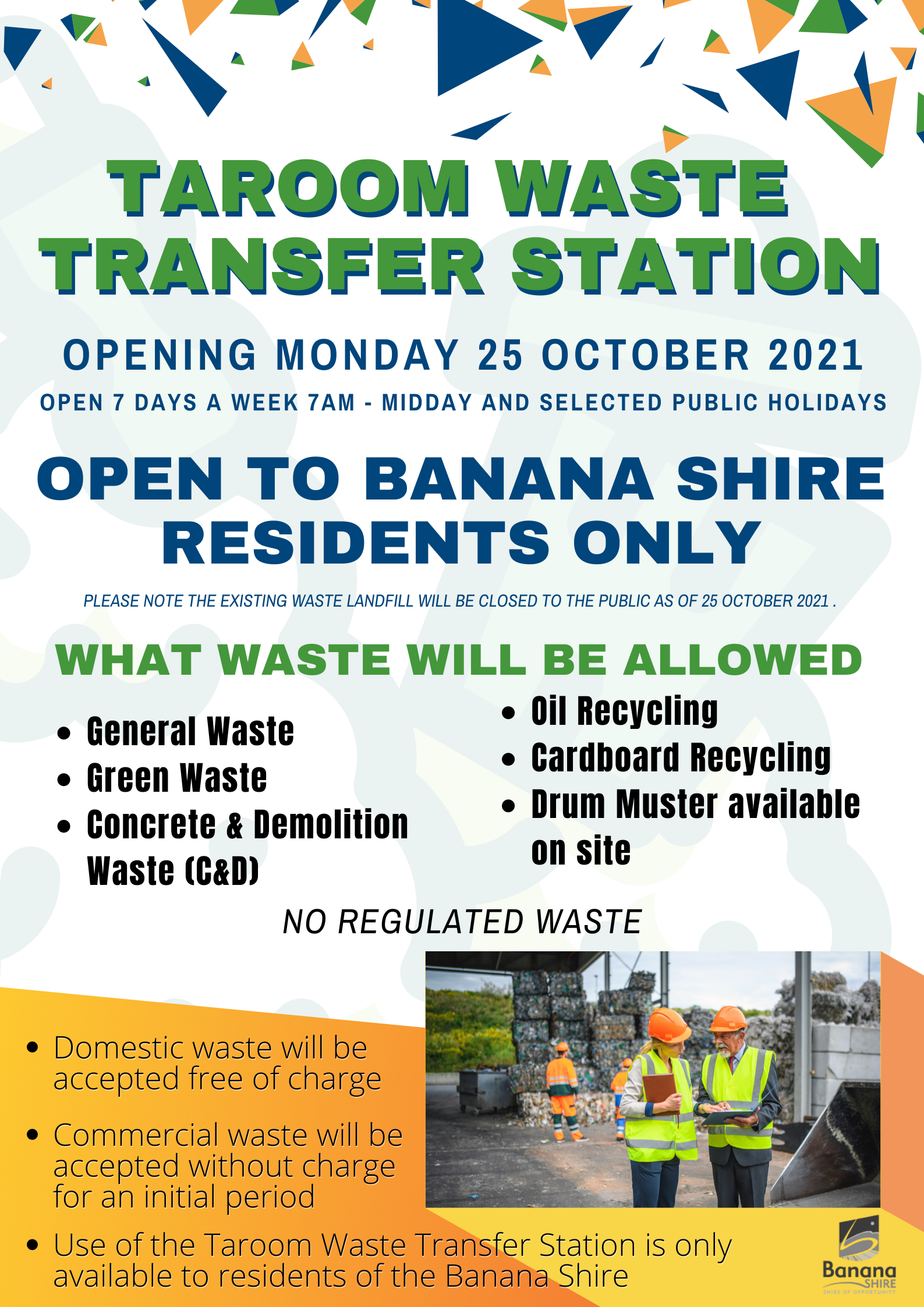 Taroom new waste facility poster