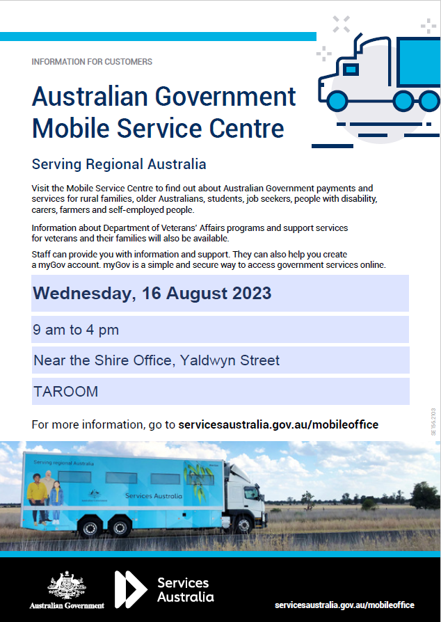 Australian Gov Mobile Service Centre 16.08.2023
