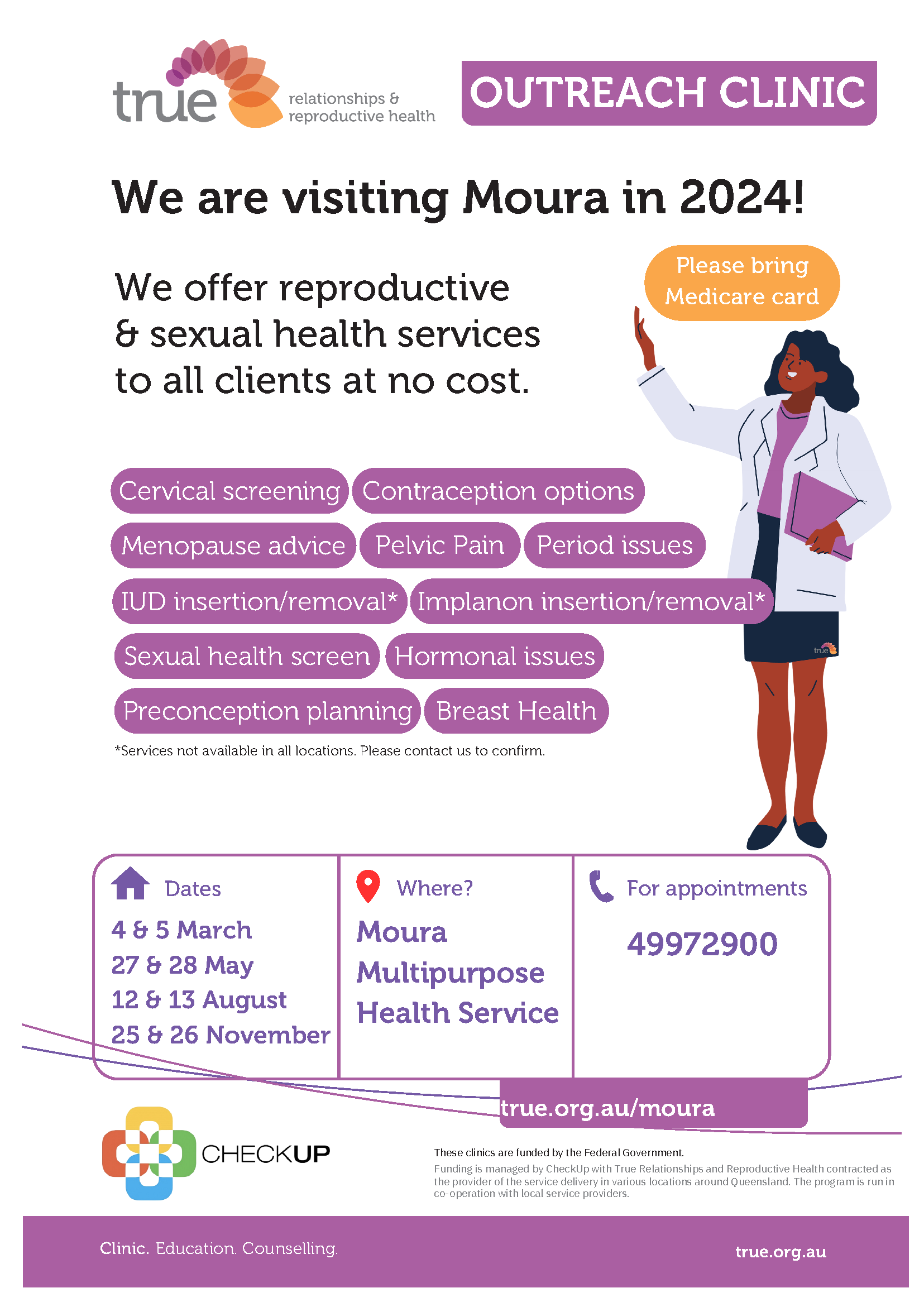 True outreach clinic moura 2024