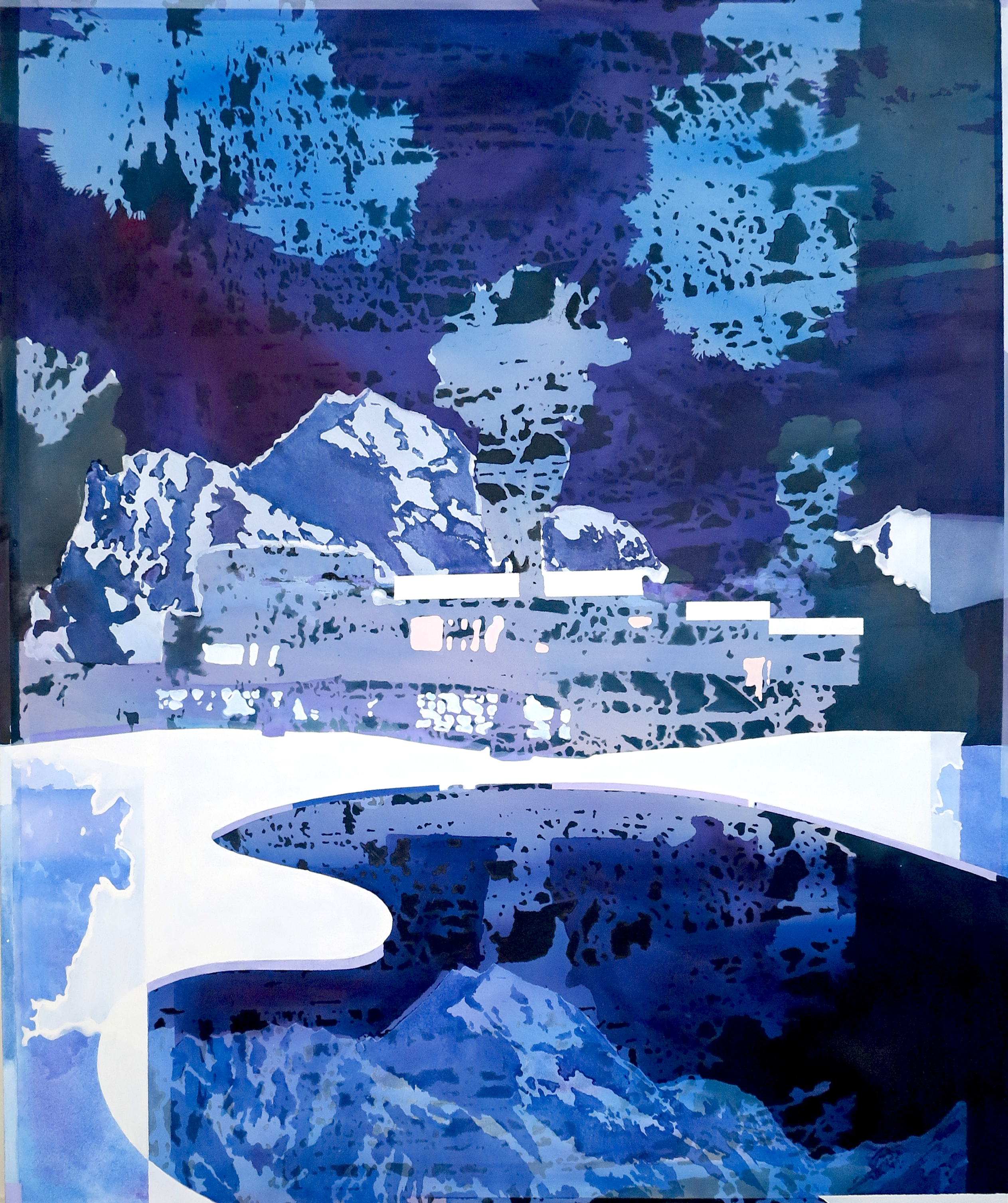 Built landscape iii acrylic on canvas 70 x 58 2015
