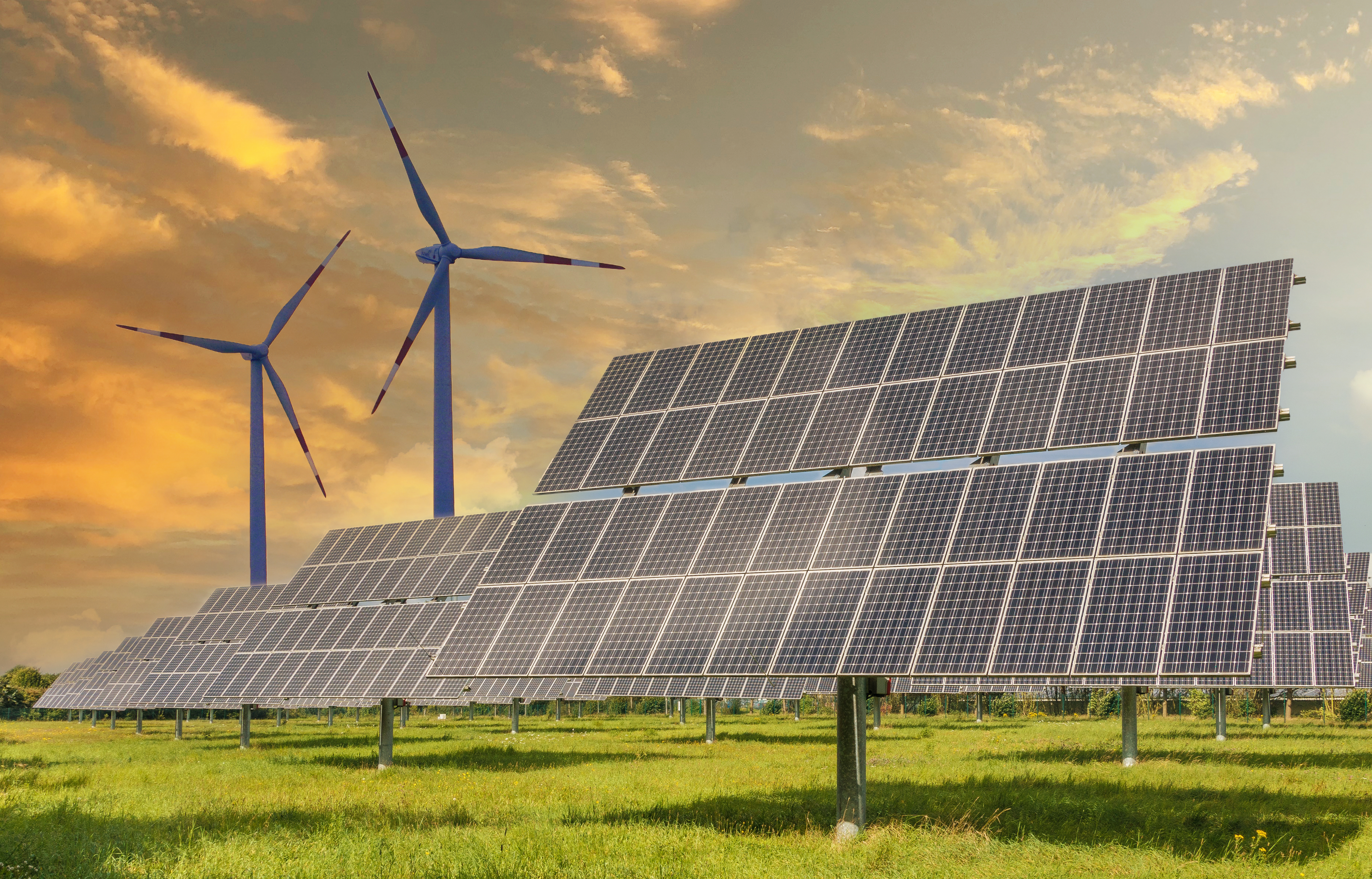 Renewable Energy solar windfarm