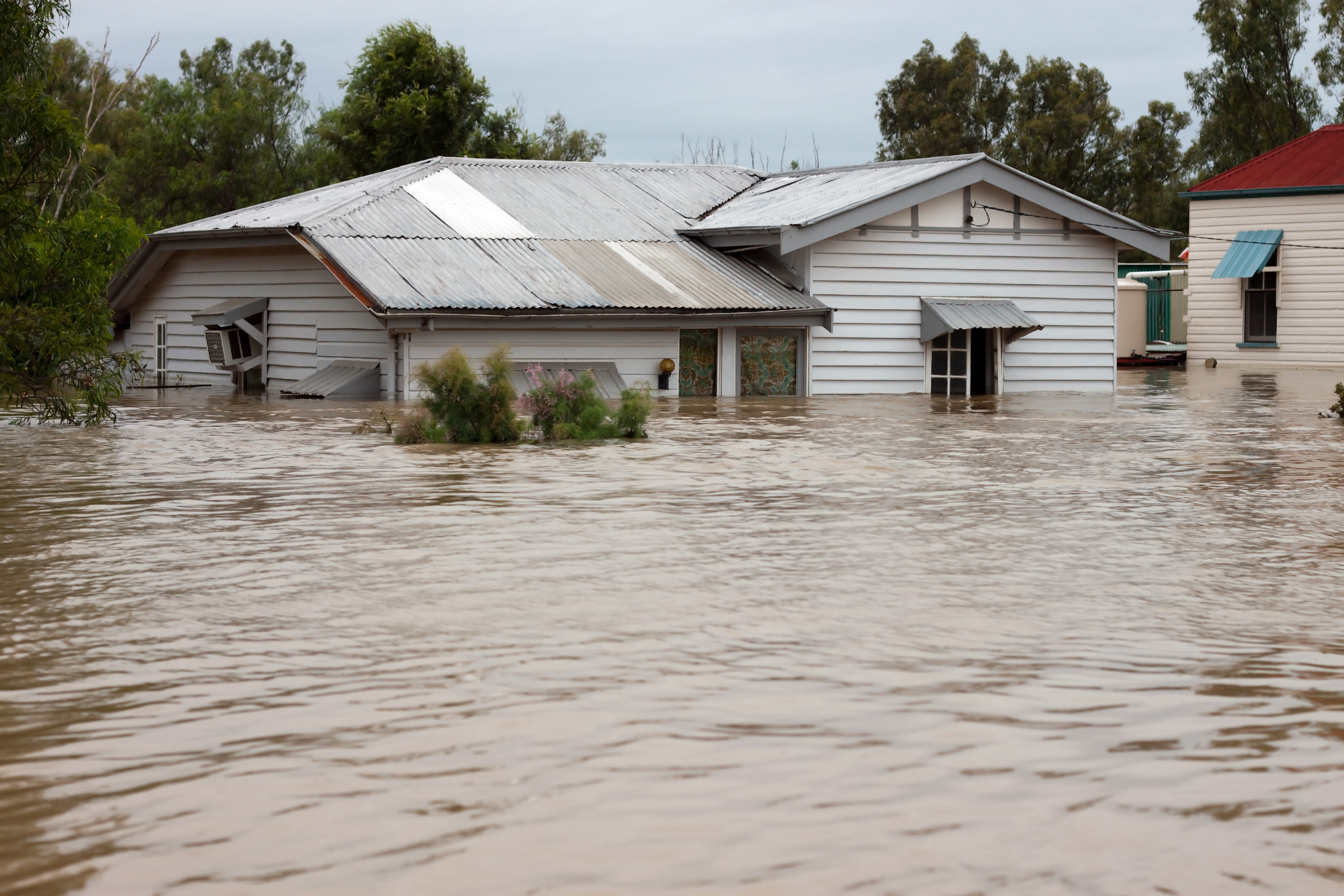 flooded home