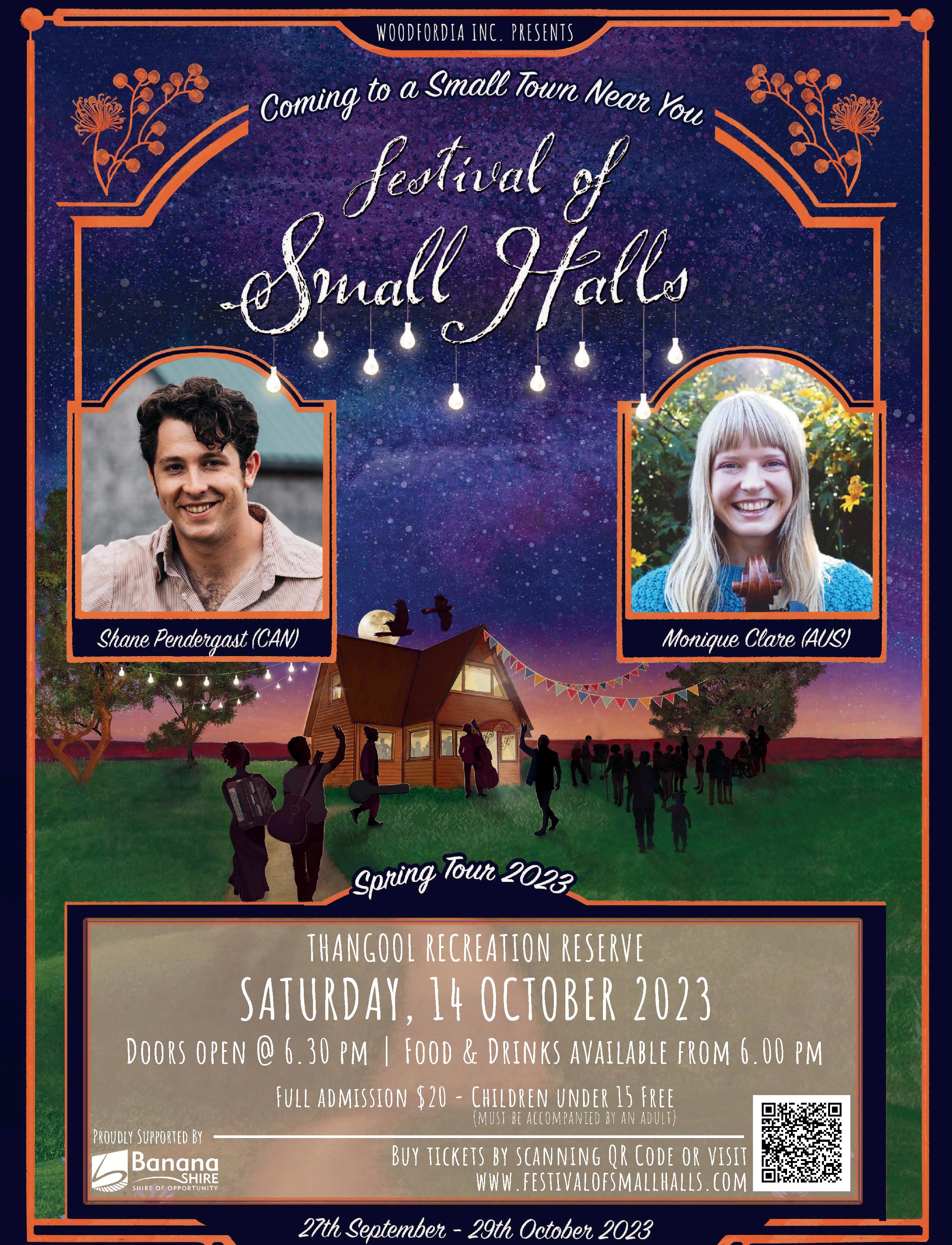 Festival of Small Halls 2023 Thangool Poster