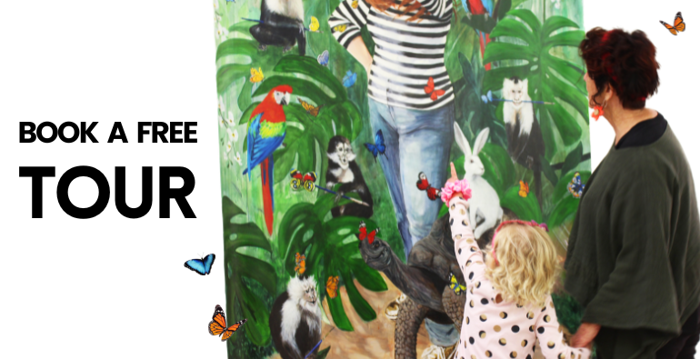 Book a free tour website banner