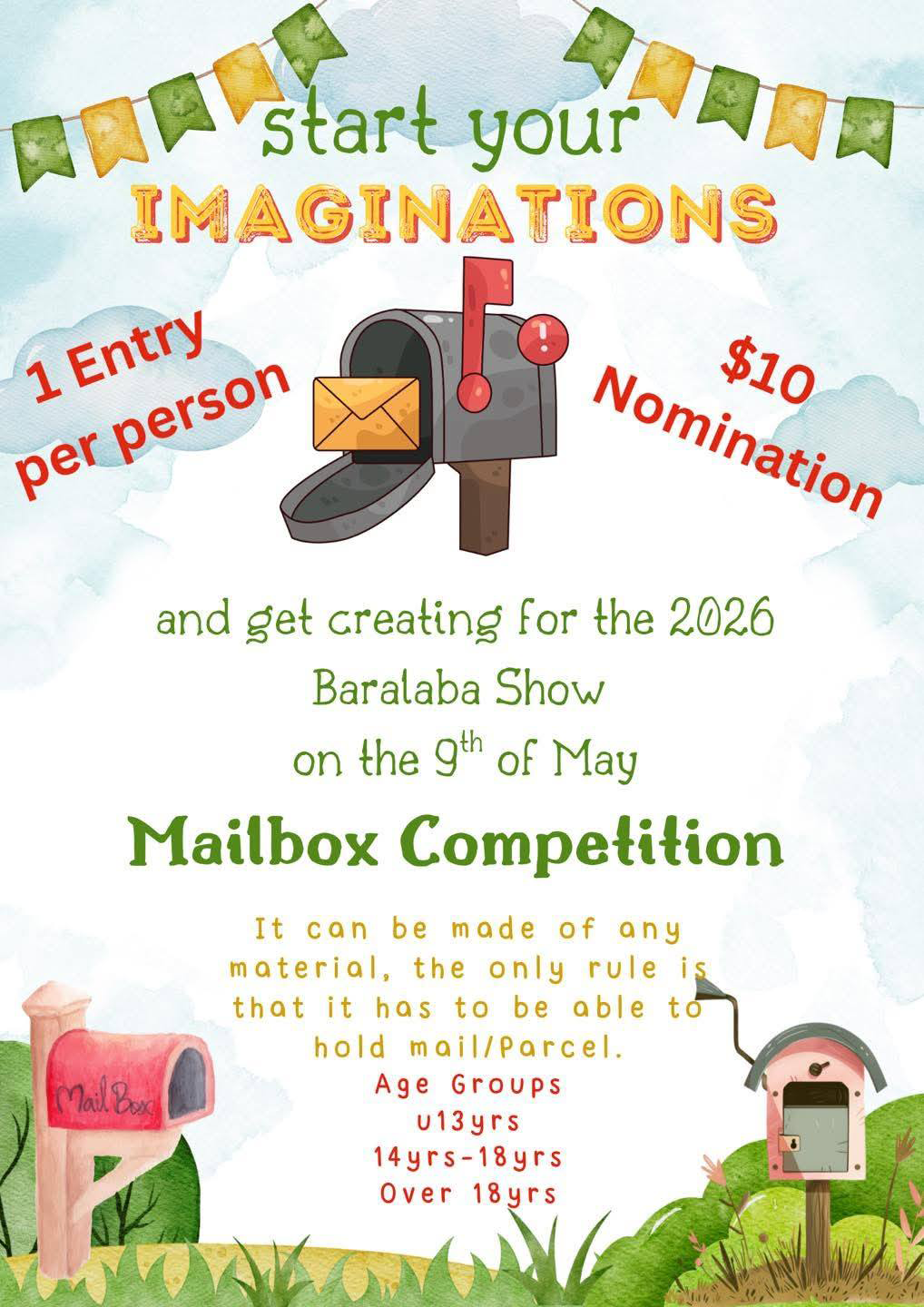 2026 Baralaba Show Mailbox Competition | Banana Shire Council