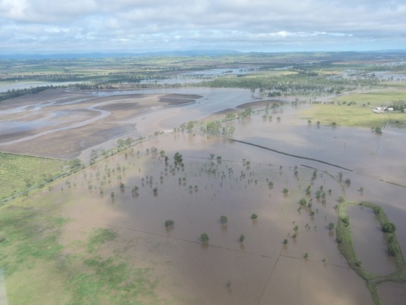 Flood waters