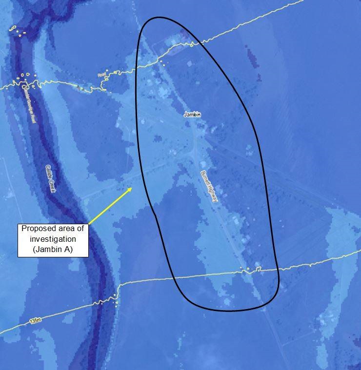Proposed area of investigation (Jambin)